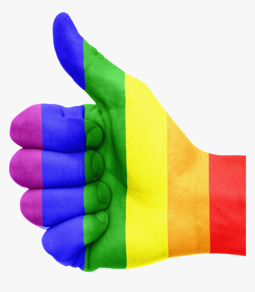 Rainbow Flag Thumbs Up, HD Png Download, Free Download