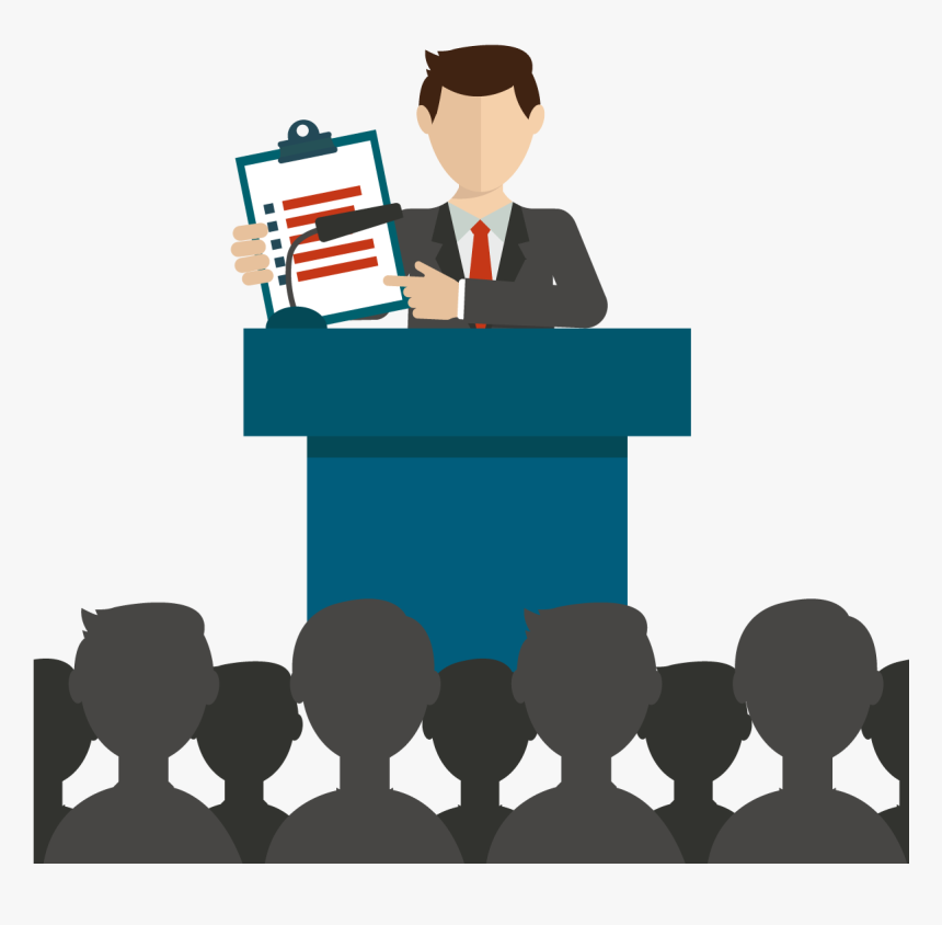 Transparent Entrepreneur Clipart - Public Speaking Vector Png, Png Download, Free Download