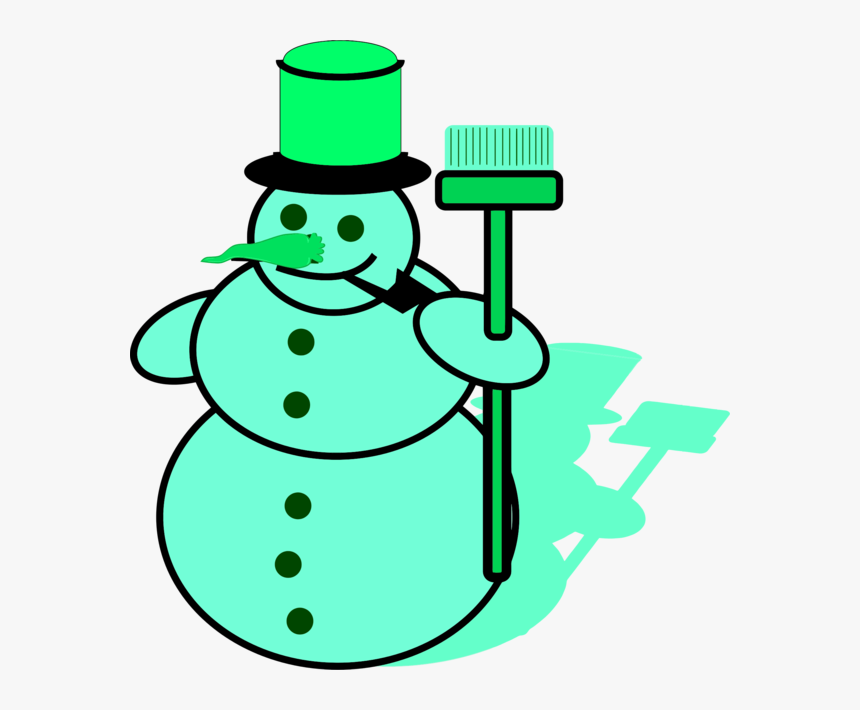 Scarf Clipart Snow Man - Yellow Snowman, HD Png Download, Free Download