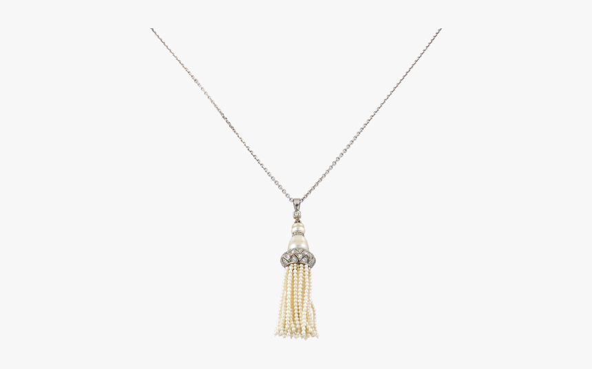 Art Deco Pearl Tassel Pendant - Locket, HD Png Download, Free Download