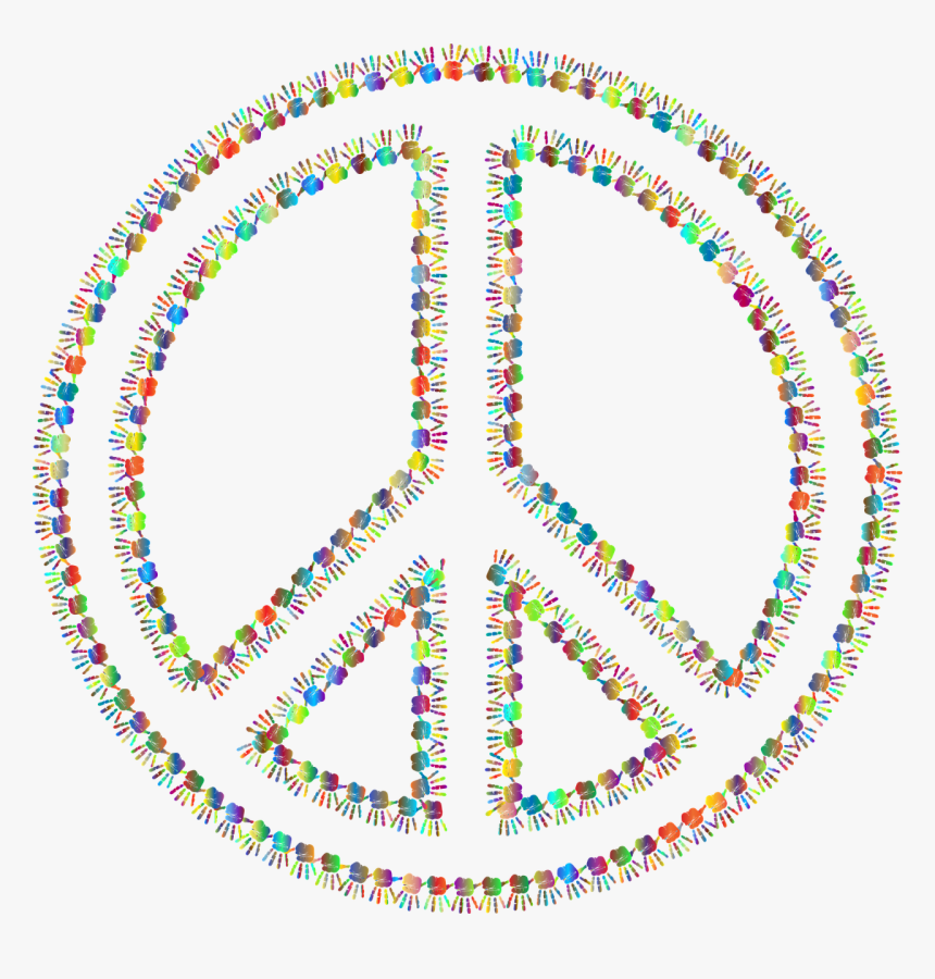 Peace Sign Symbol Free Photo - Glass And Gold Underplates, HD Png Download, Free Download