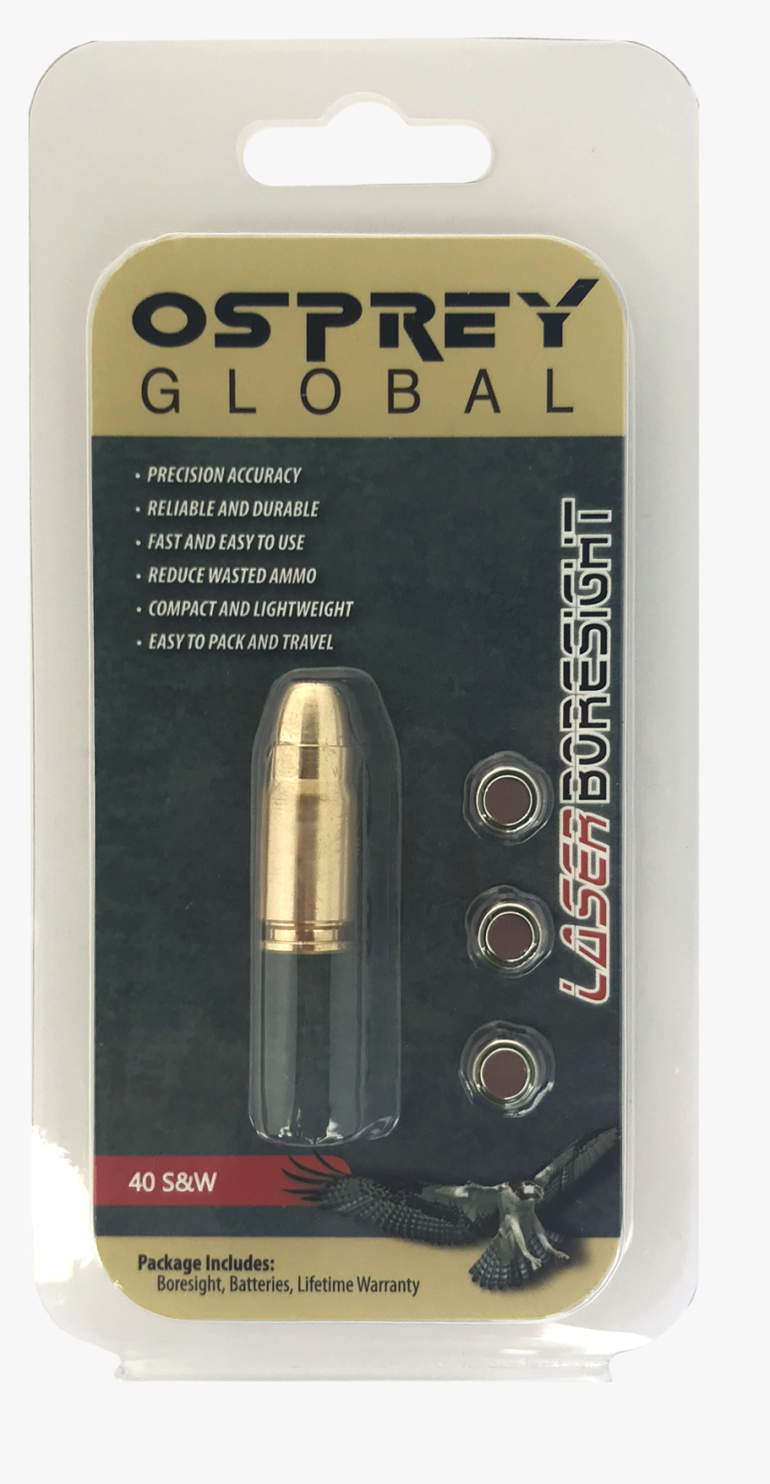 40 S&w Boresight In Package, HD Png Download, Free Download