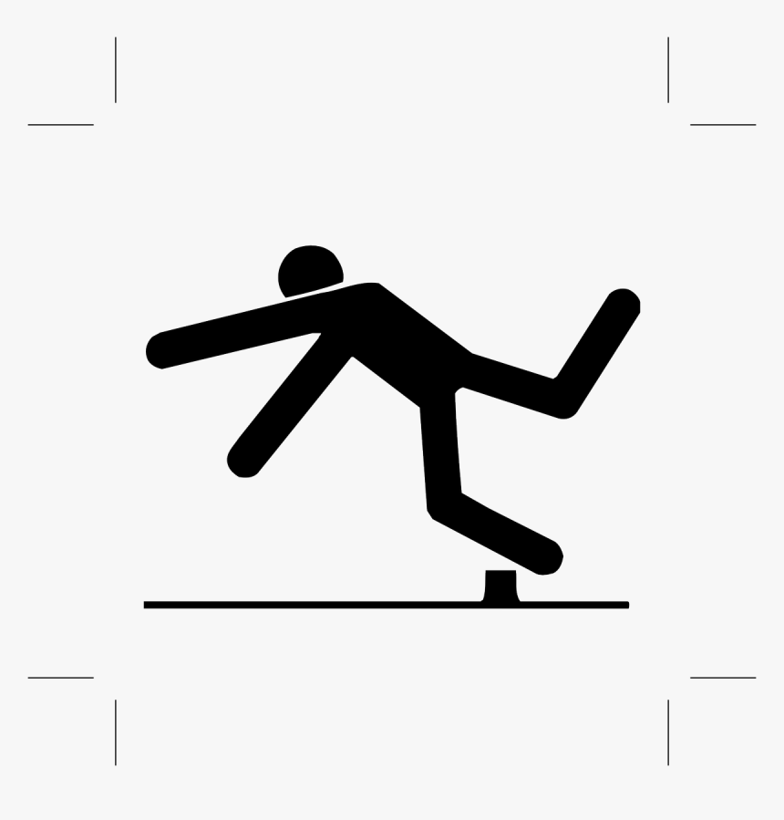 Signs Watch Your Steps , Png Download - Stick Figure Falling Forward, Transparent Png, Free Download