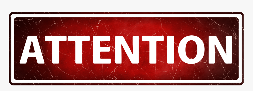 Attention Banner, HD Png Download, Free Download