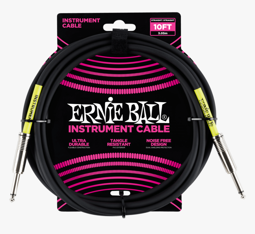 10 - Ernie Ball Instrument Cable, HD Png Download, Free Download