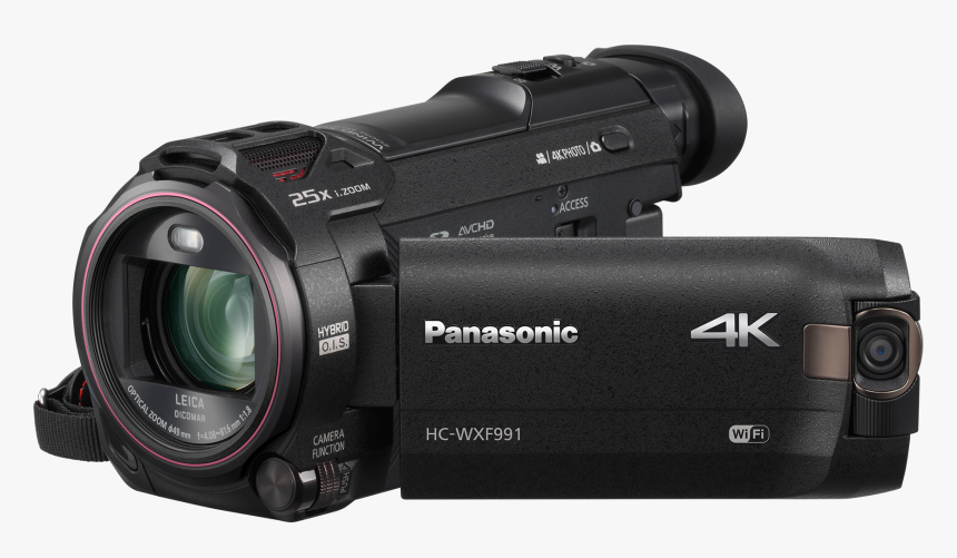 Panasonic Hc-vxf990 4k Camcorder Camera , Png Download - Panasonic Hc Wxf991 Zoom, Transparent Png, Free Download