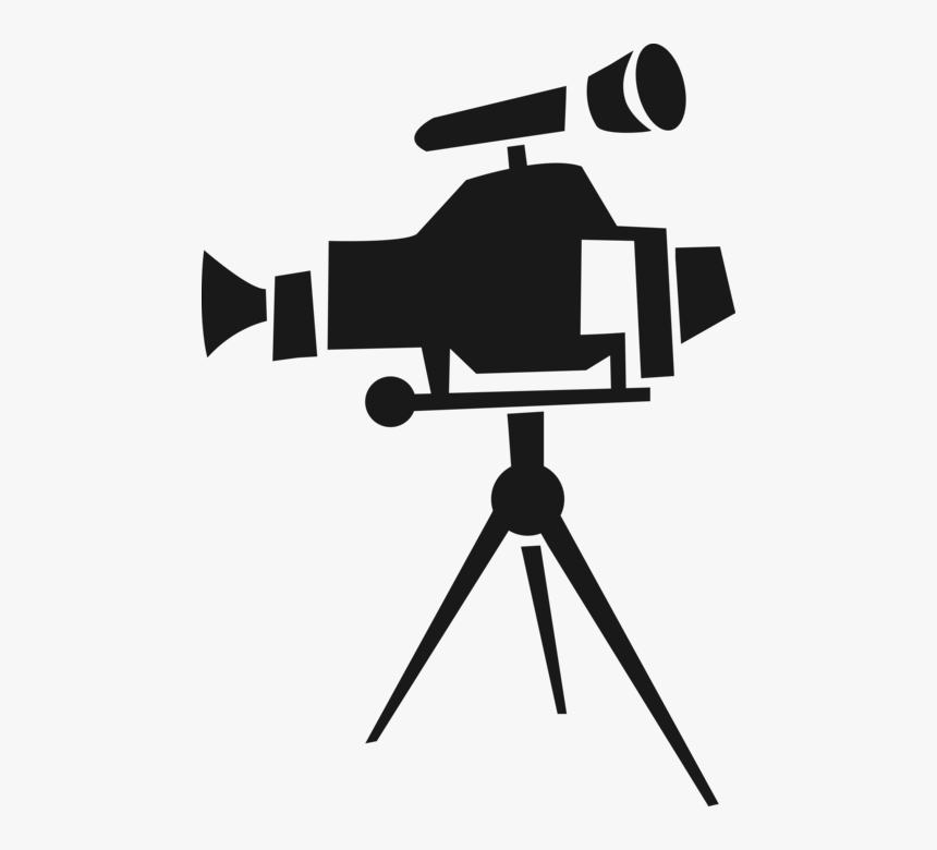 Vector Illustration Of Videocamera Camcorder Video - Helicopter Rotor, HD Png Download, Free Download