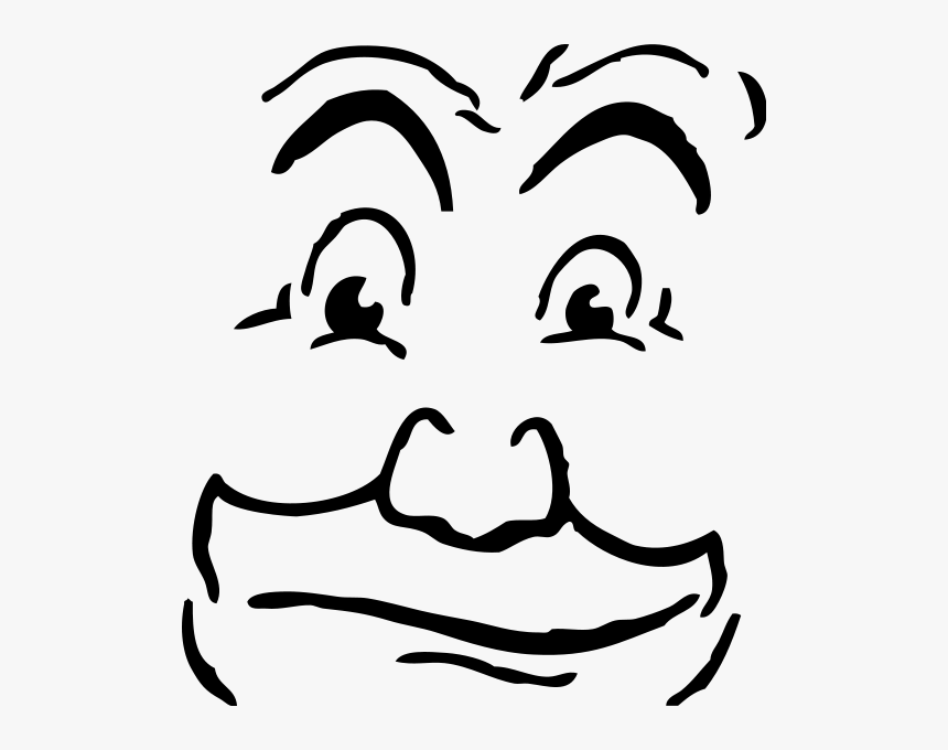 Attention Png Images - Funny Faces Outline, Transparent Png, Free Download