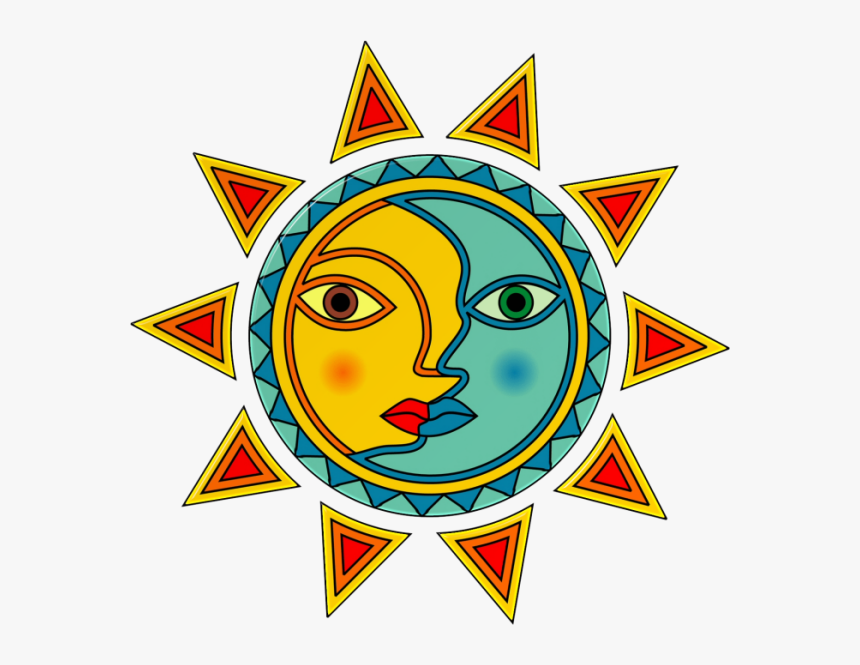 Sun Moon Png Sun Moon Graphic Sun Moon Tube Sun Moon - Sun And Moon Art Png, Transparent Png, Free Download