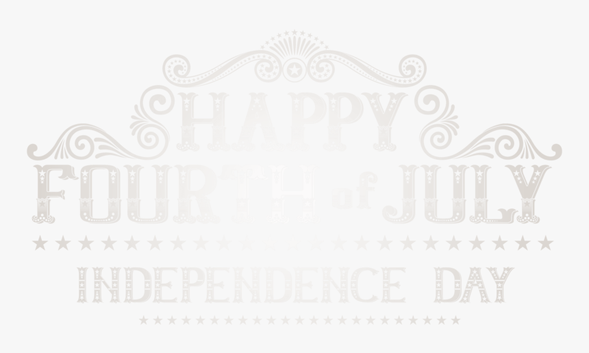 Happy 4th July Vintage Png Image - Calligraphy, Transparent Png, Free Download