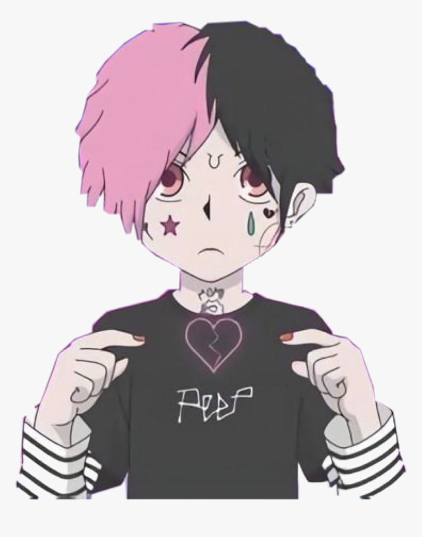 #lilpeep #peep #kawaii #freetoedit #lil Peep - Anime De Lil Peep, HD Png Download, Free Download