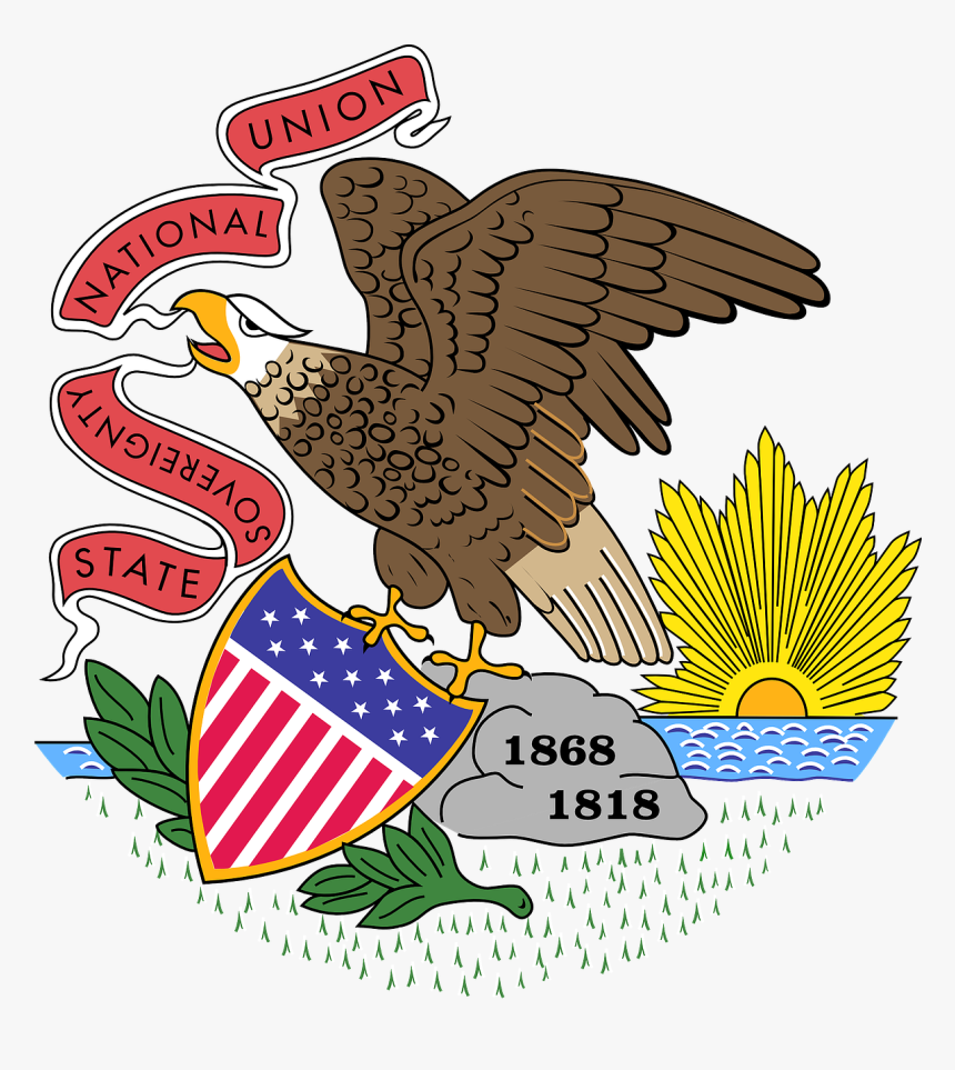Illinois State Flag Png, Transparent Png, Free Download