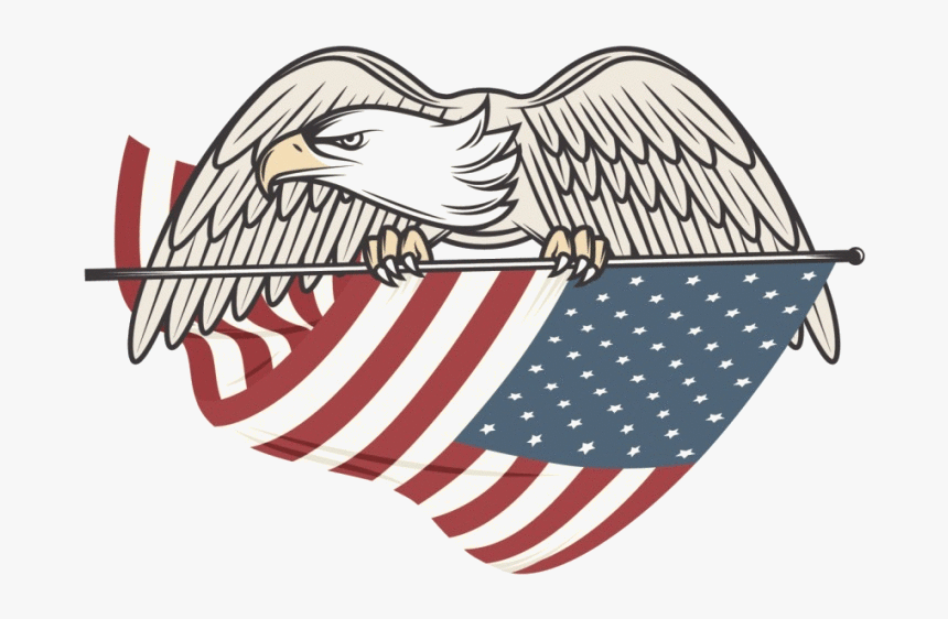Eagle Holding American Flag - Police Badge Eagle Vector, HD Png Download, Free Download