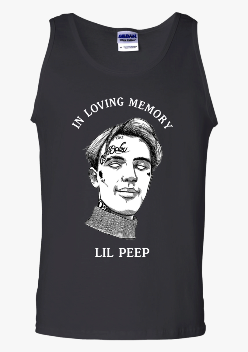 Lil Peep Tank Top In Loving Memory - Gucci Shirt With Dog, HD Png Download, Free Download