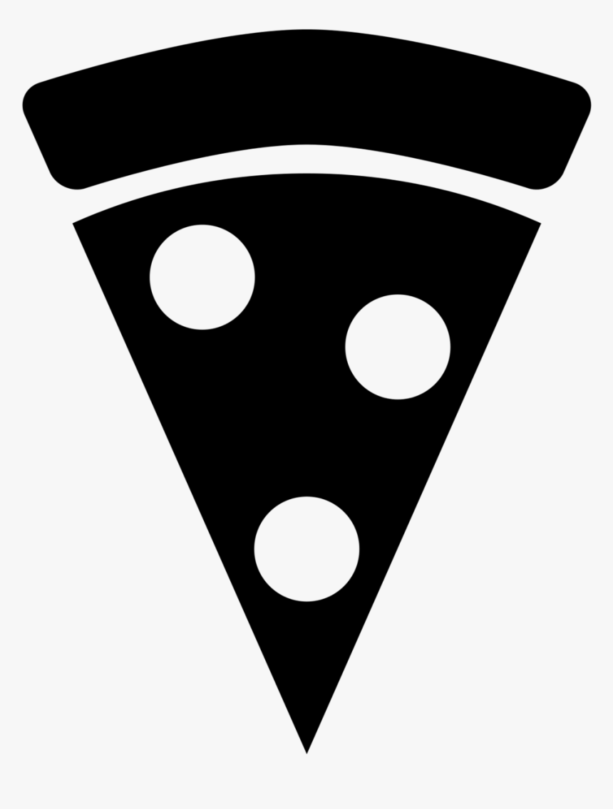 Pizza Slice Clipart Black And White, HD Png Download, Free Download