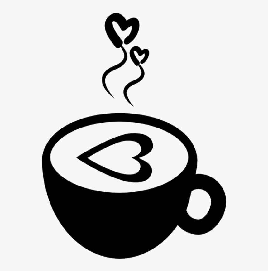 Hot Coffee Cup With Hearts Comments - Transparent Coffee Cup Png Icon, Png Download, Free Download