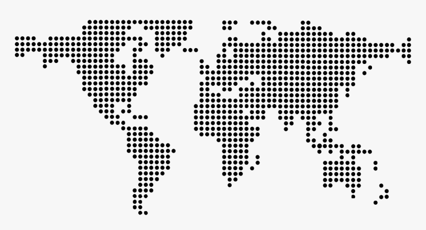 World Map Dotted Png, Transparent Png, Free Download