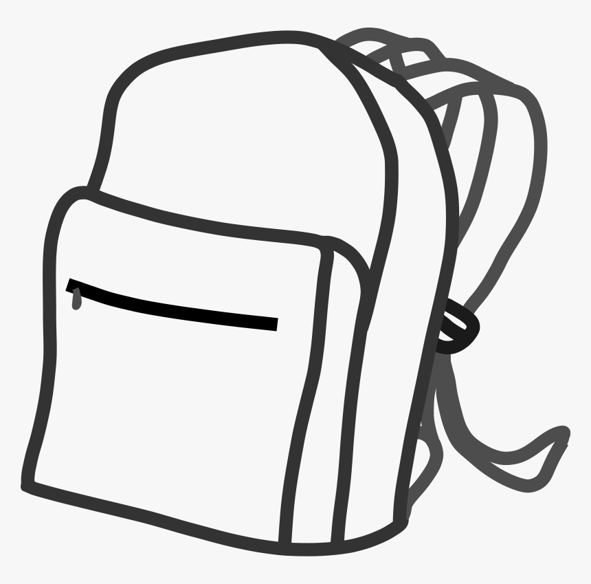 Bag Black And White, HD Png Download, Free Download