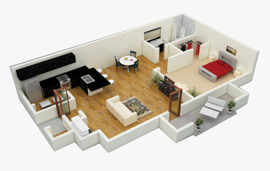 Flor Plans Square Palm - Floor Plan, HD Png Download, Free Download