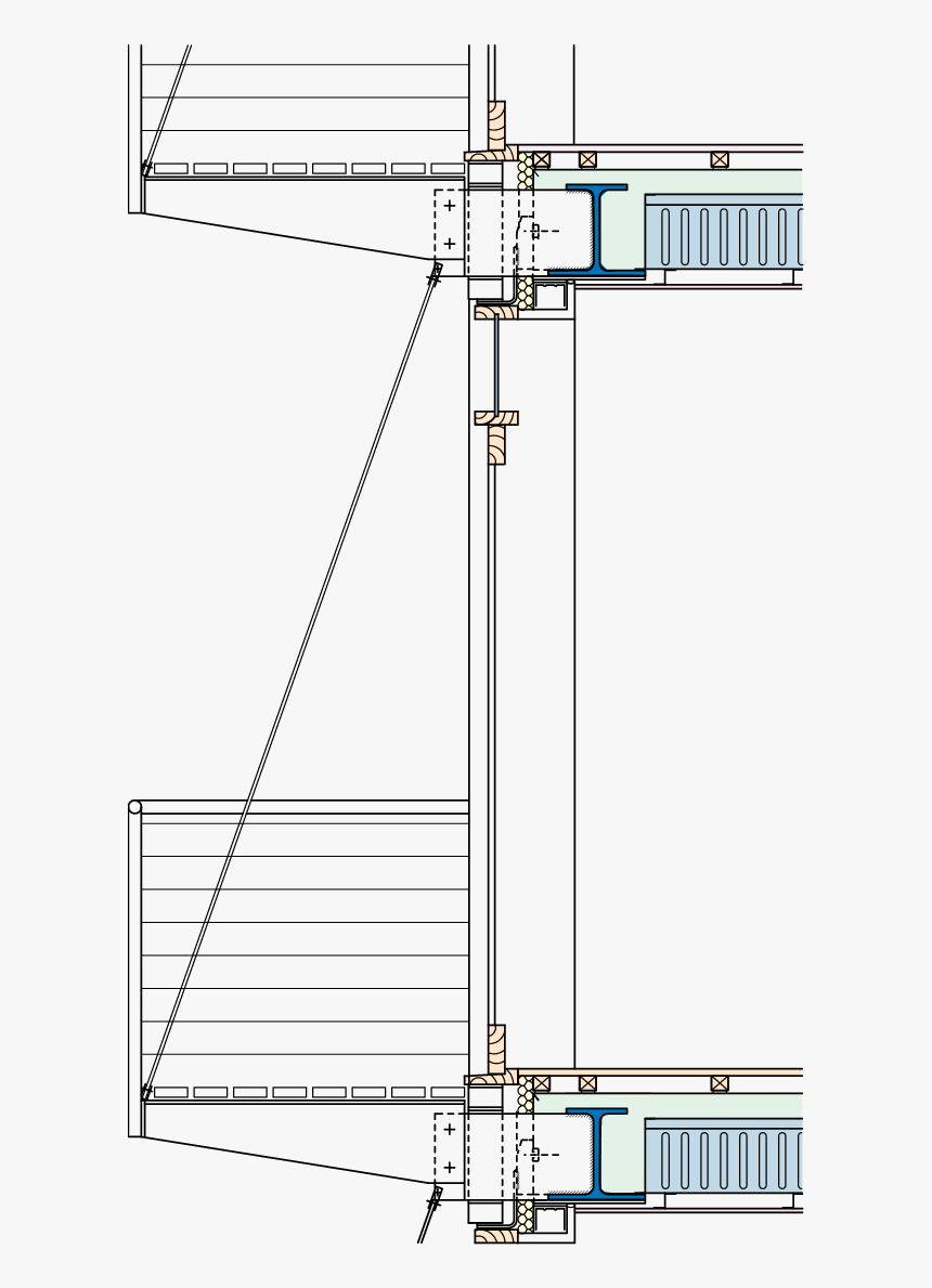 Balcony Structure Detail Steel, HD Png Download, Free Download