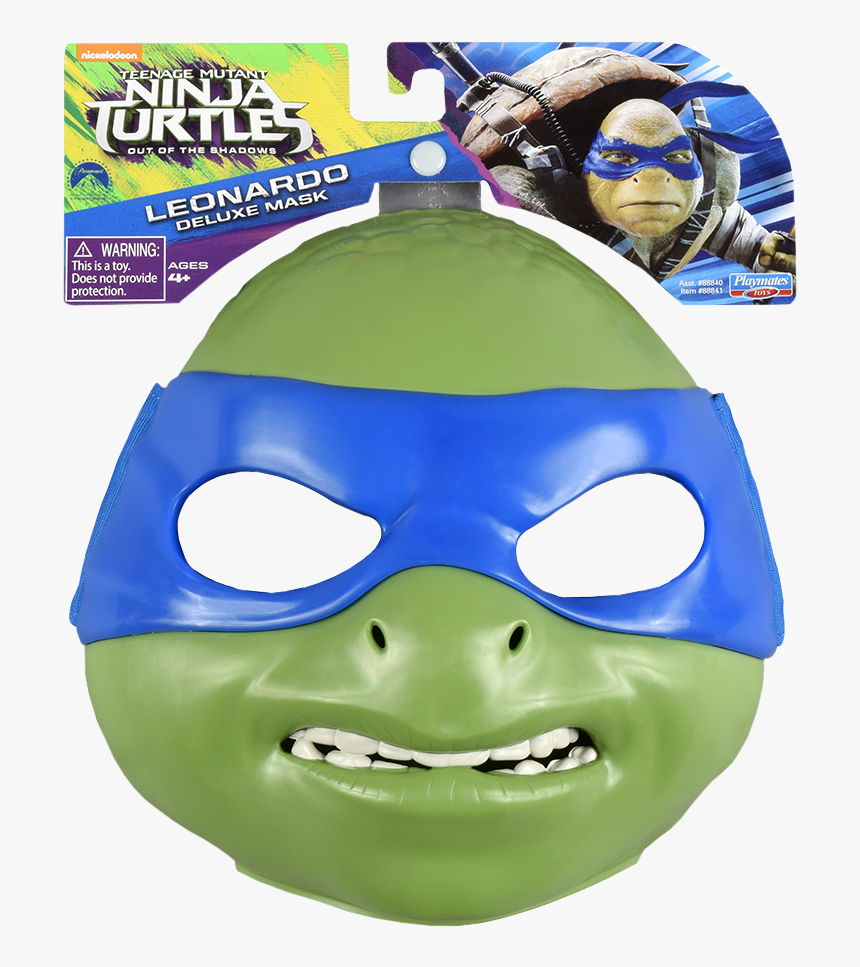 Leonardo Deluxe Mask - Teenage Mutant Ninja Turtles Out Of The Shadows Mask, HD Png Download, Free Download