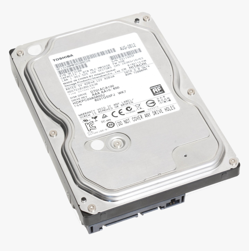 Hard Disc Png Image - Toshiba Dt01aca100 1tb 7200rpm, Transparent Png, Free Download