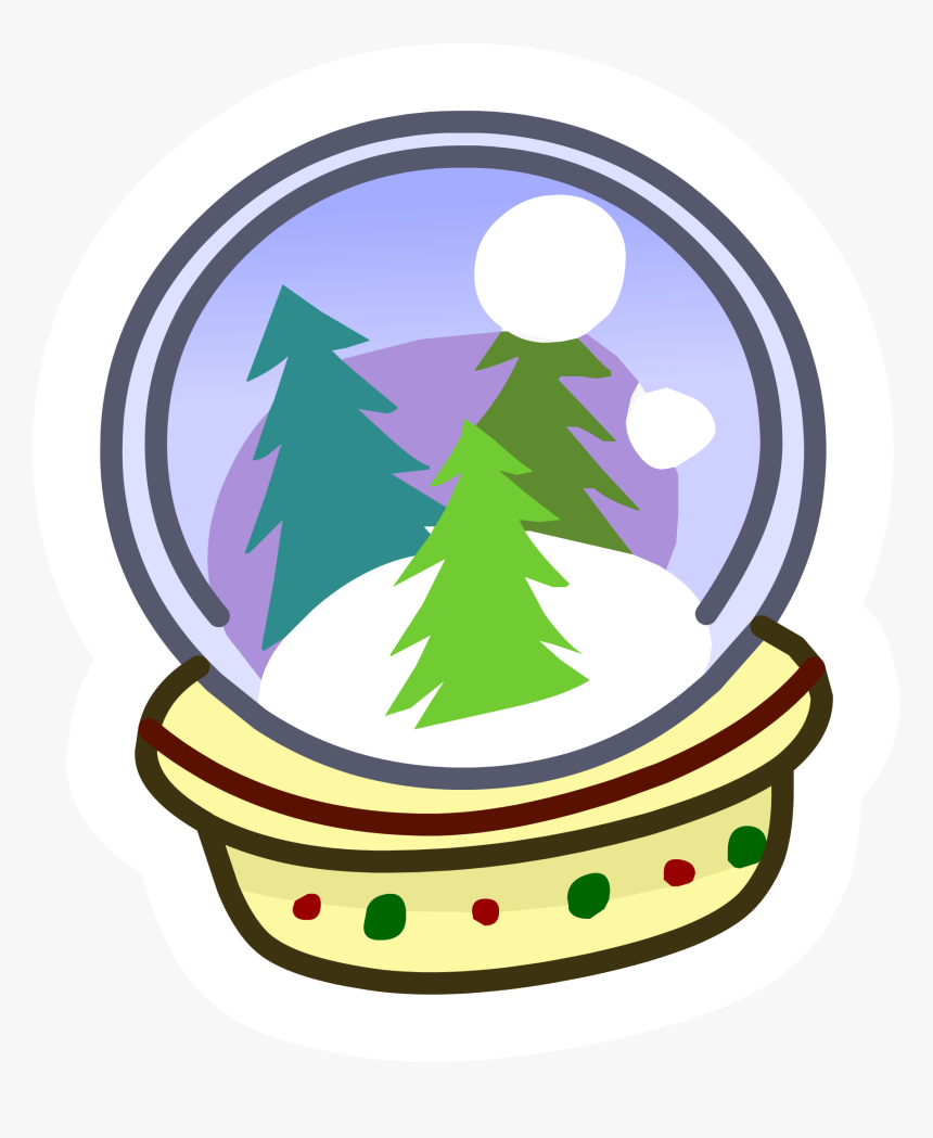 Club Penguin Wiki - Club Penguin Snow Globe Pin, HD Png Download, Free Download