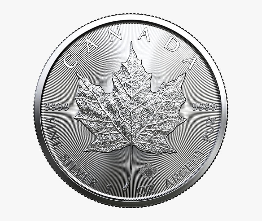 2020 Canada 1 Oz Silver Maple Leaf - 2020 Gold Maple Leaf Coin, HD Png Download, Free Download