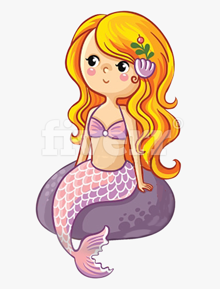 Mermaid Clipart , Png Download - Cartoon, Transparent Png, Free Download