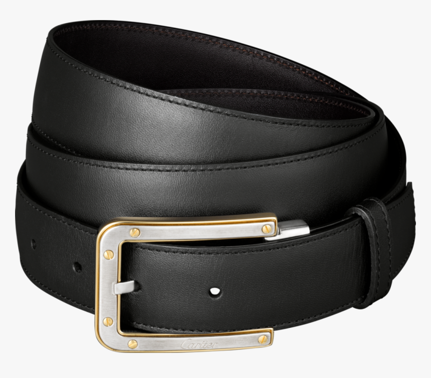 Slim Black Belt With Golden Buckles Png Image - Belt Png, Transparent Png, Free Download