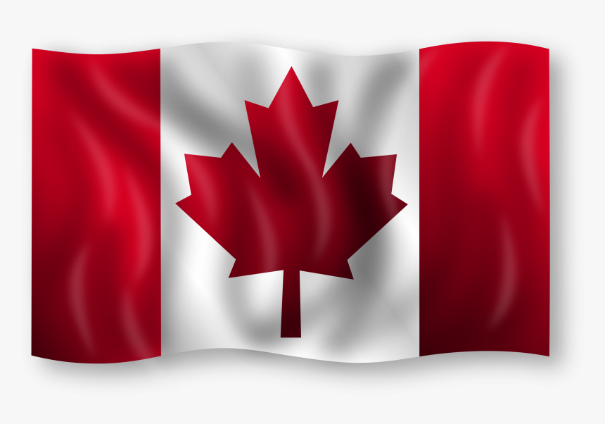 Waving Canada Flag Png In Transparent Pngbg - Moving Canada Flags, Png Download, Free Download