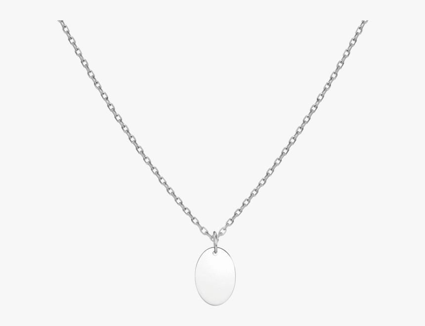Aurator Large Oval Pendant - Zweireihige Kette Silber, HD Png Download, Free Download