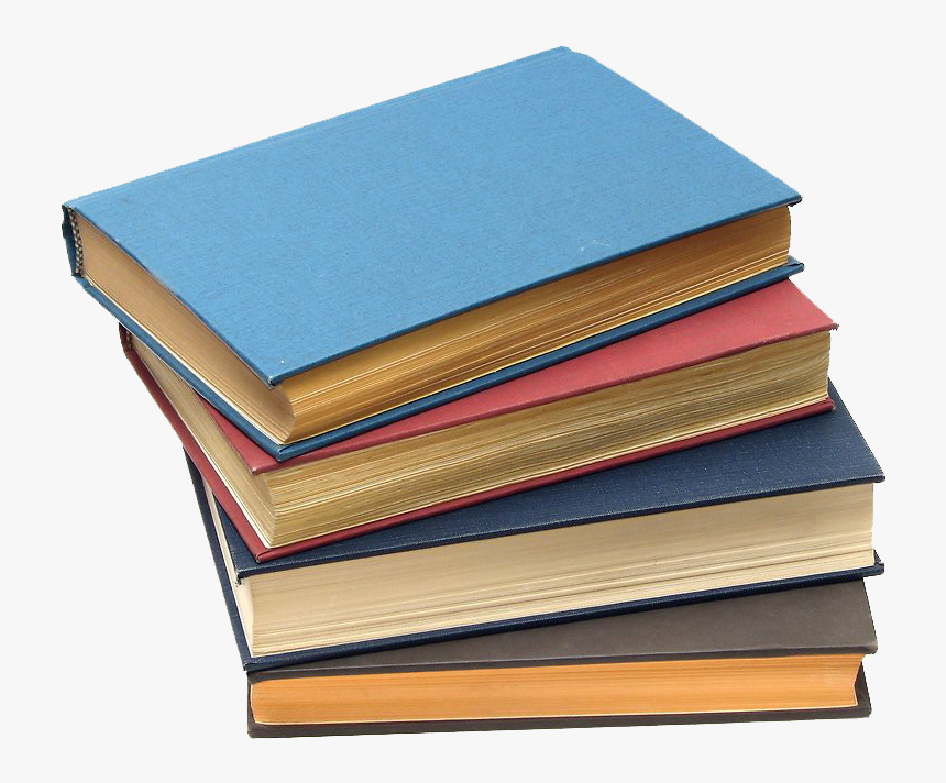 Library Book Table - Stack Of Books Blank Background, HD Png Download, Free Download