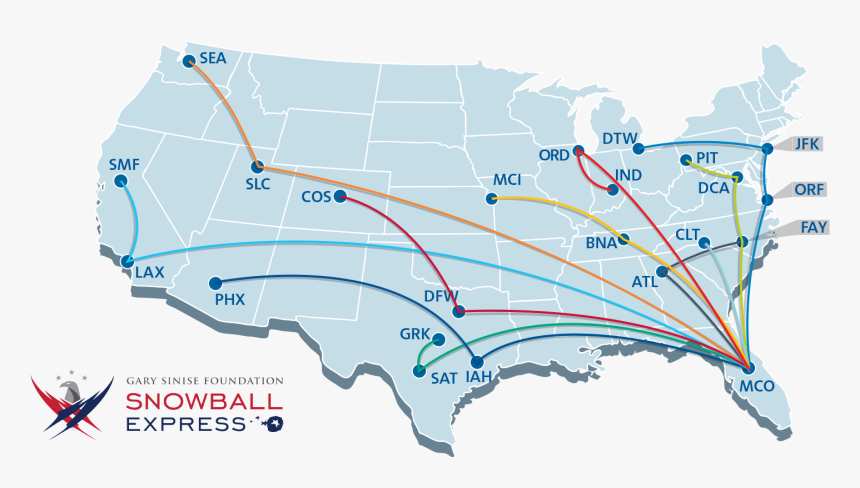 Disney Airlines Route Map, HD Png Download, Free Download