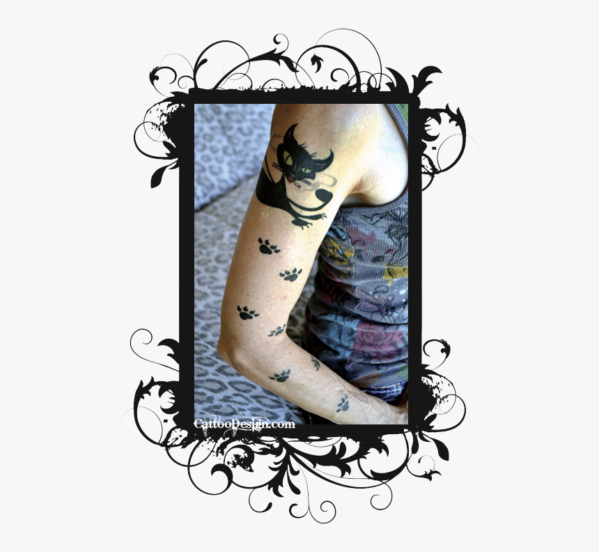 Black Leopard Print Tattoo, HD Png Download, Free Download