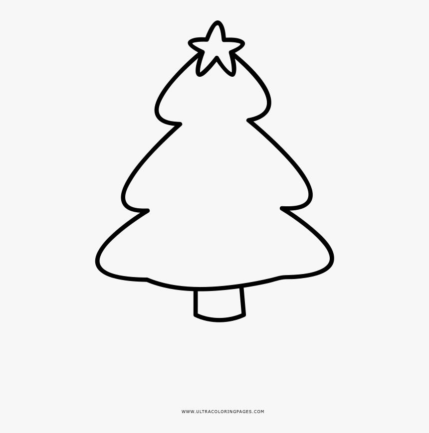 Árbol De Navidad Página Para Colorear - Arbol Navideño Para Colorear Hd, HD Png Download, Free Download