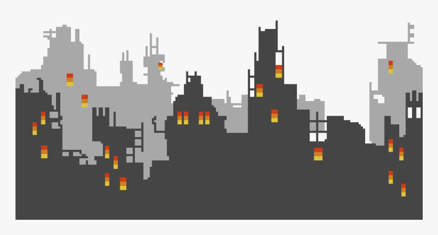 Transparent Pittsburgh Skyline Clipart - City Pixel Art Png, Png Download, Free Download