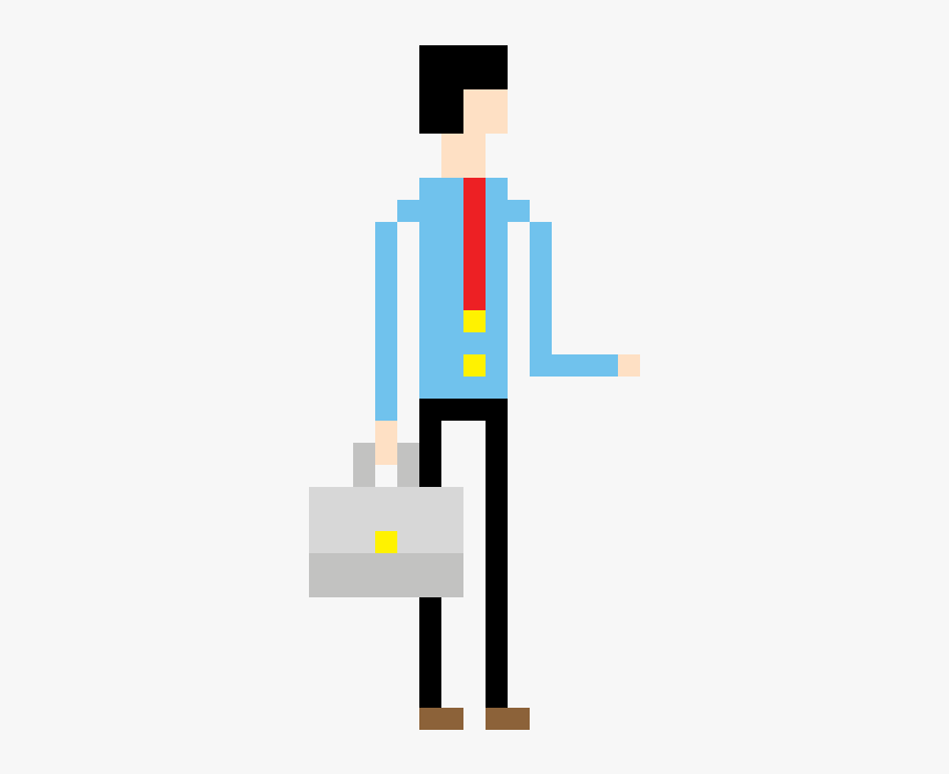 Worker Pixel Art Png, Transparent Png, Free Download