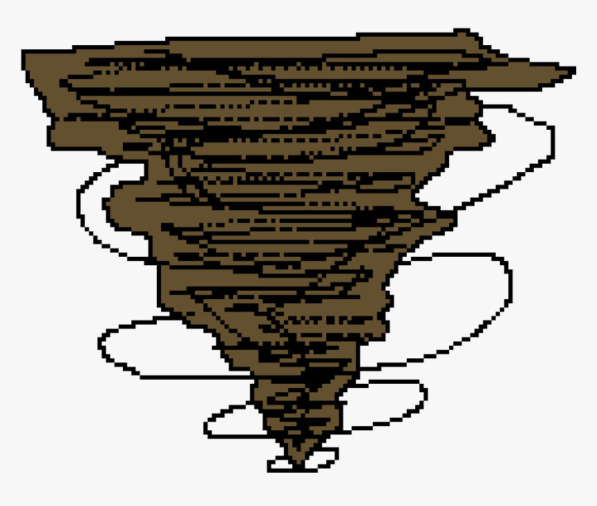 Tornado Transparent Pixel Art - Pixel Art Tornado, HD Png Download, Free Download