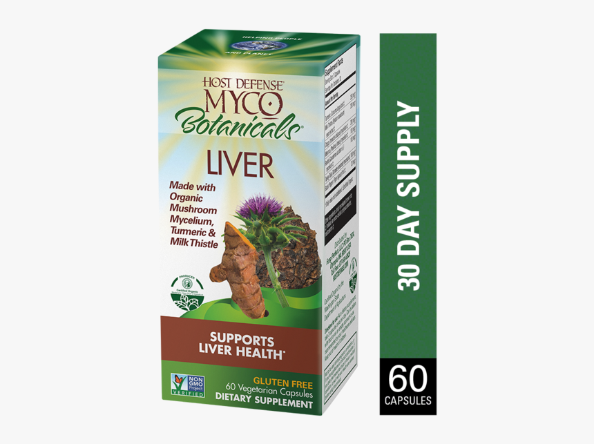 Mycobotanicals® Liver Capsules - Lion Mane Mushroom Product, HD Png Download, Free Download