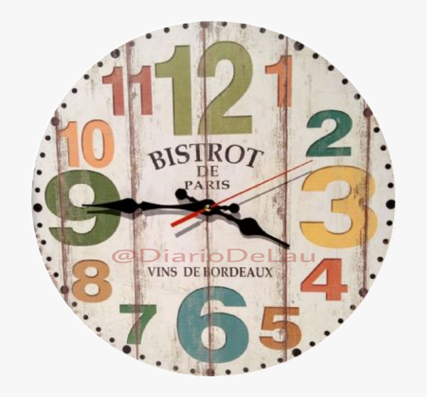 #time #clock #numbers #sticker #reloj #numeros #vintage - Wall Clock, HD Png Download, Free Download