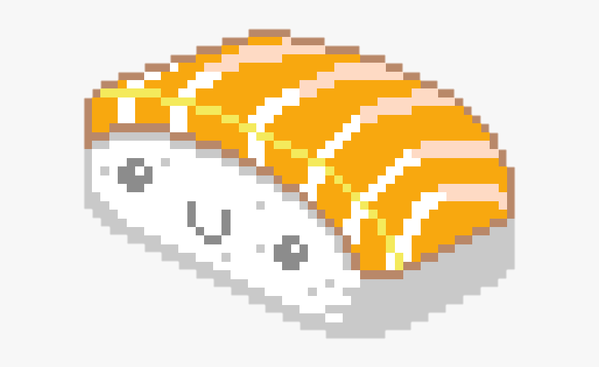 #sushi #pixel #pixelart #pixelshushi #art #cute #kawaii - Cute Sushi Pixel Art, HD Png Download, Free Download