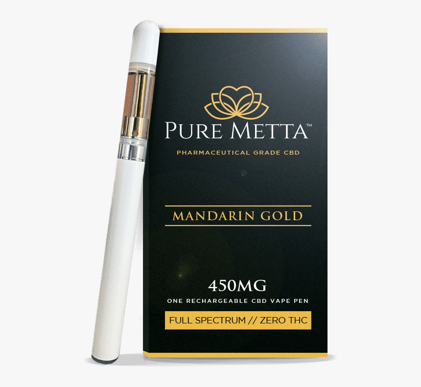 Pure Metta Vape Pen & Cartridge 450 Mg - Cosmetics, HD Png Download, Free Download