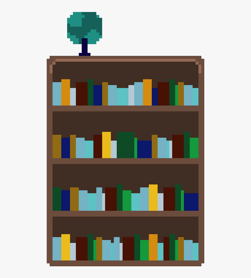 Pixel Art , Png Download - Pixel Art Book Shelf, Transparent Png, Free Download