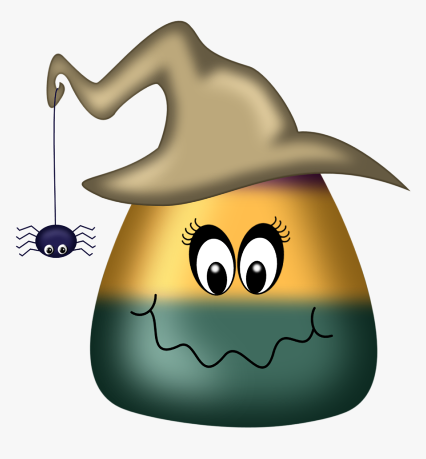 Halloween Candy Corn Witch • - Candy Corn Halloween Clipart, HD Png Download, Free Download