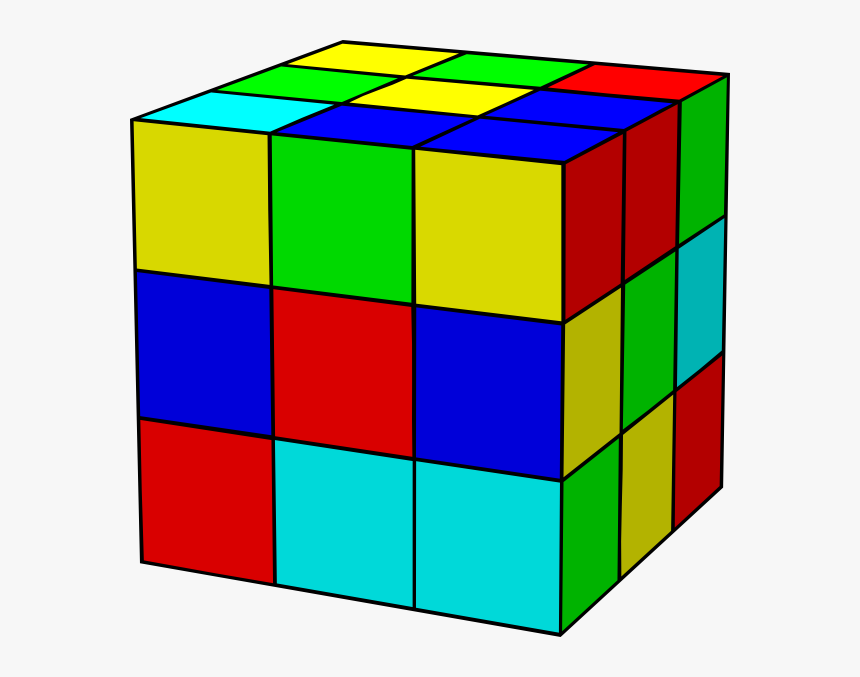 Rubik Cube Svg Clip Arts Cube Clipart Hd Png Download Kindpng