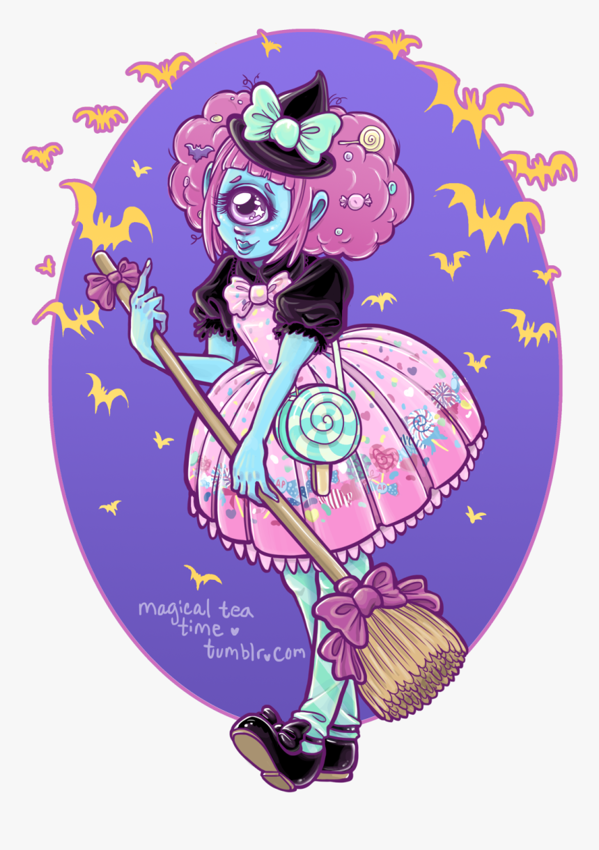Halloween Candy Clipart Png - Goth Creepy Cute Art Style, Transparent Png, Free Download
