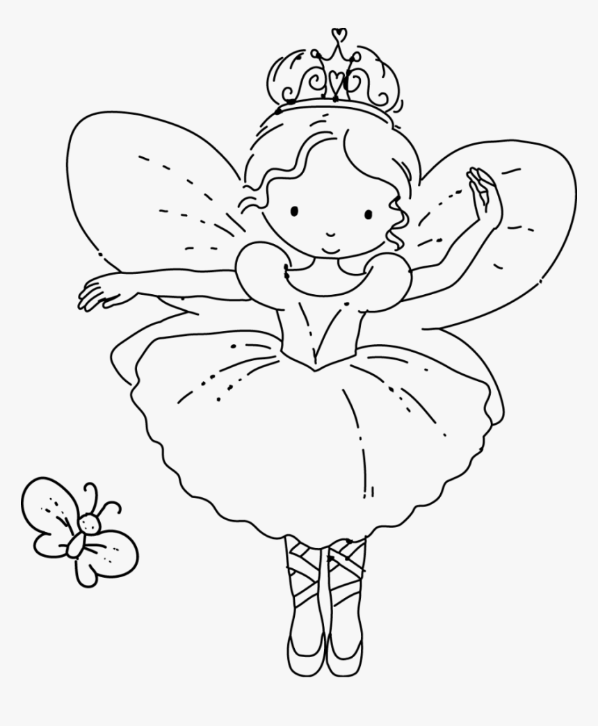 Transparent Realistic Fairy Wings Png - Ballerina Coloring Pages, Png Download, Free Download