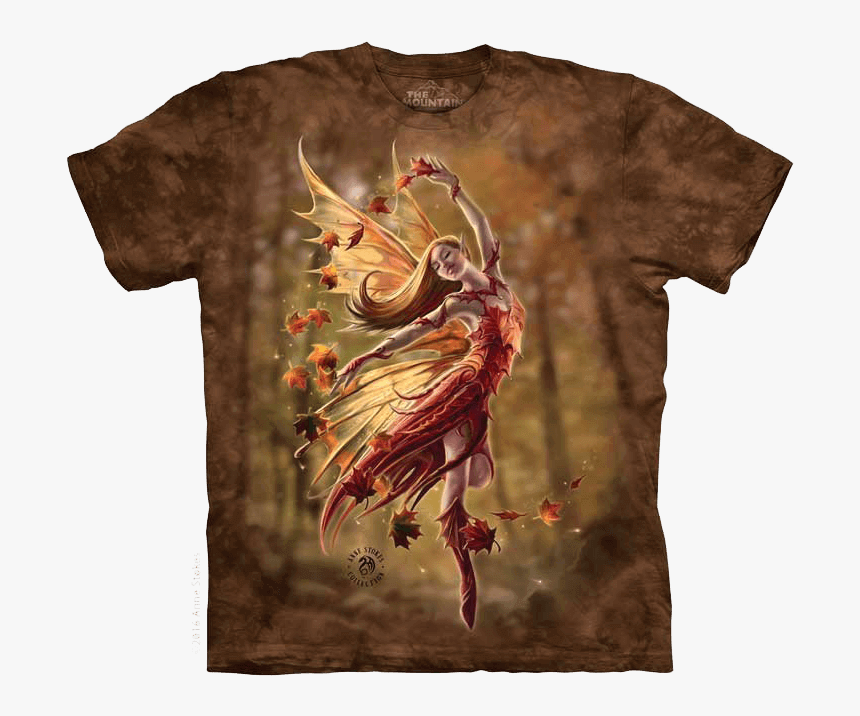 Anne Stokes Autumn Fairy T-shirt - T Shirt Fairy, HD Png Download, Free Download