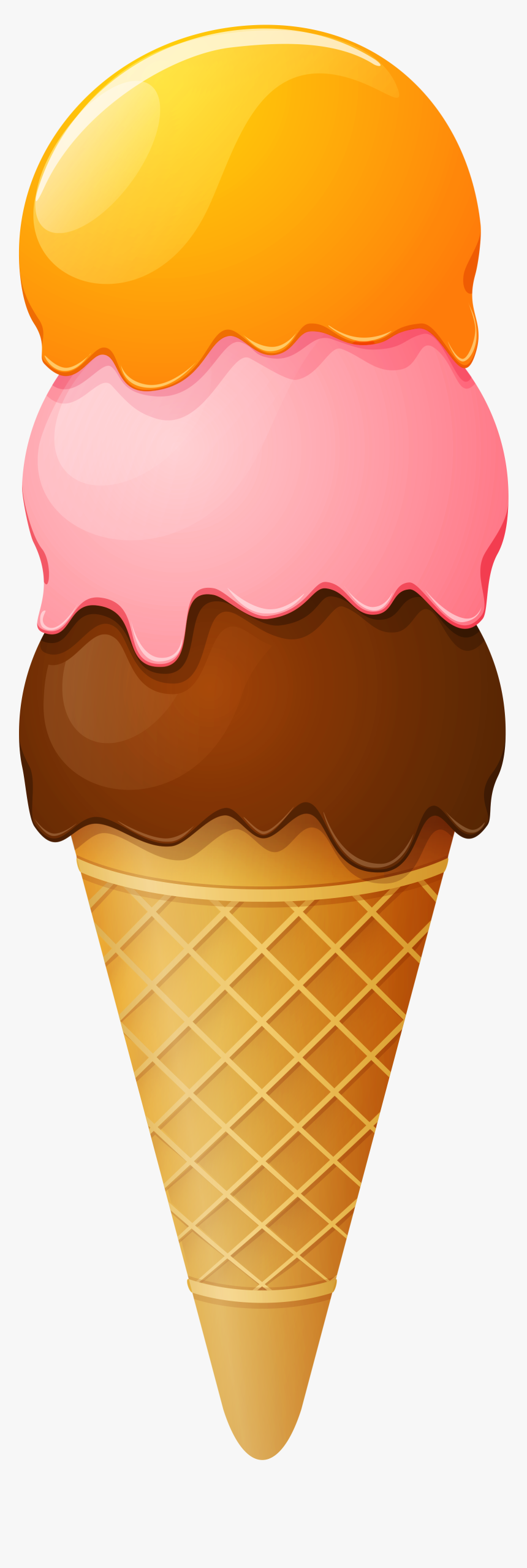 Ice Cream Cone Sundae Clip Art - Transparent Background Ice Cream Png Clipart, Png Download, Free Download